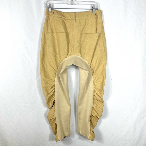 STELLA MCCARTNEY Xenia Khaki Horseshoe Bend Trousers Size Italian 38 US size 2 - Picture 2 of 8